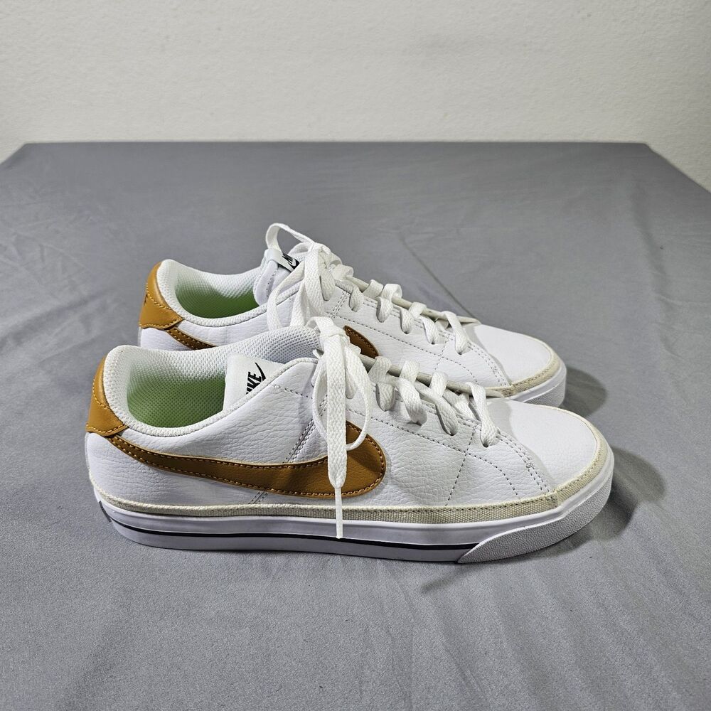 Nike Court Legacy Next Nature White Wheat DH3161-105 Women's Size 8.5 New No Box